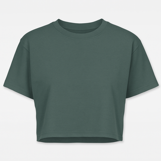 Women's Everyday Essential Short Sleeve Cropped Tee for Moms